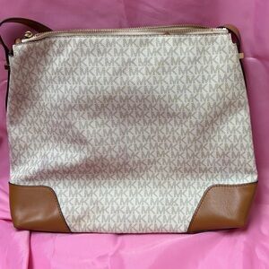 Stylish Cream and Brown Tote Bag